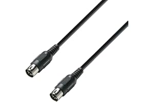 Adam Hall Cables 3 STAR MIDI 0300 BLK - Câble MIDI 3 m noir