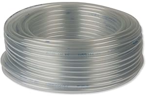 Teichpoint 25 m PVC Luftschlauch 4mm innen, 6mm aussen, glasklar transparent, Belüfterschlauch für Teiche und Aquarien Schlauch Rolle