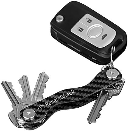 Key Holder S Shape Design Carbon Edition - Portable and Durable Construction Keychain/Organizer in Swiss Army Knife Style Eliminates Bulging Pockets Holds up to 28 Keys Fits Most of The Keys