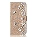 Produktbild Bling Glitzer Ledertasche Wallet Hülle für Samsung A20e,Glitter Diamond Love Hearts Musterg Stand Funktion Soft Slim Modisch Bookstyle Karteneinschub Magnetverschluss Flip Schutzhülle