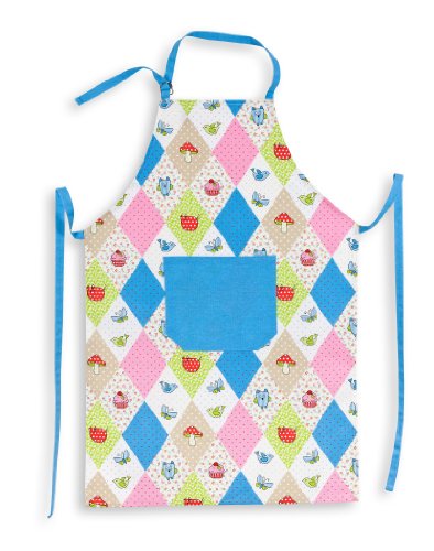 Triolino® Halbleinen-Geschirrtuch Patchwork 50 cm x 70 cm, Größe:50 cm x 70 cm;Farbe:Rot - 5