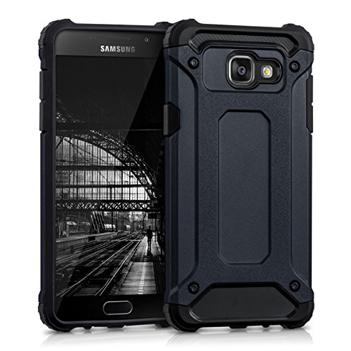kwmobile Funda para Samsung Galaxy A5 2016 - Carcasa h brida de TPU con dise o Transformer en Azul Oscuro Negro reviews kwmobile Funda para Samsung Galaxy A5 2016 - Carcasa h brida de TPU con dise o Transformer en Azul Oscuro Negro