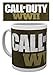 Produktbild Set: Call Of Duty, WWII Logo Foto-Tasse Kaffeetasse (9x8 cm) Inklusive 1x 1art1® Überraschungs-Sticker