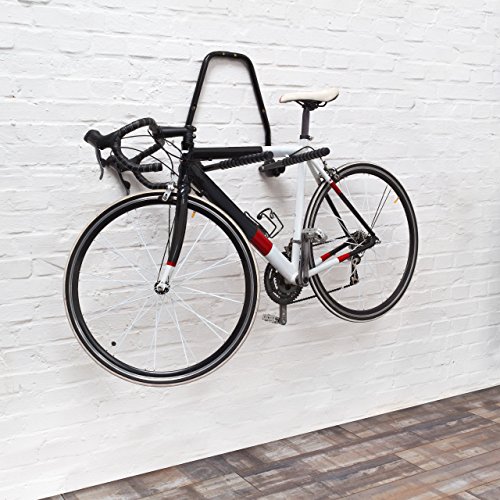 Relaxdays Fahrrad Wandhalterung, Für 2 Fahrräder, Fahrradhalter zur Wandmontage, Max. 35 kg, HBT 51 x 50 x 53 cm, schwarz - 2