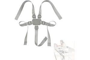 JUGUTA Cinture Universali Per Seggiolone Cinghie Per Seggiolone A 5 Punti, Regolabile Cintura Di Sicurezza Per Bambini Per Seggiolino Cinghie Passeggini Per Cinghie Seggiolone Cinghie Seggiolone (A)