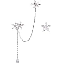 SLUYNZ Orecchini a cerchio in argento Sterling a forma di zampa, per donna, gatto, cane, zampa, a forma di zampa, orecchini a cerchio con cuore nero, SMALL, Argento sterling, Zirconia cubica