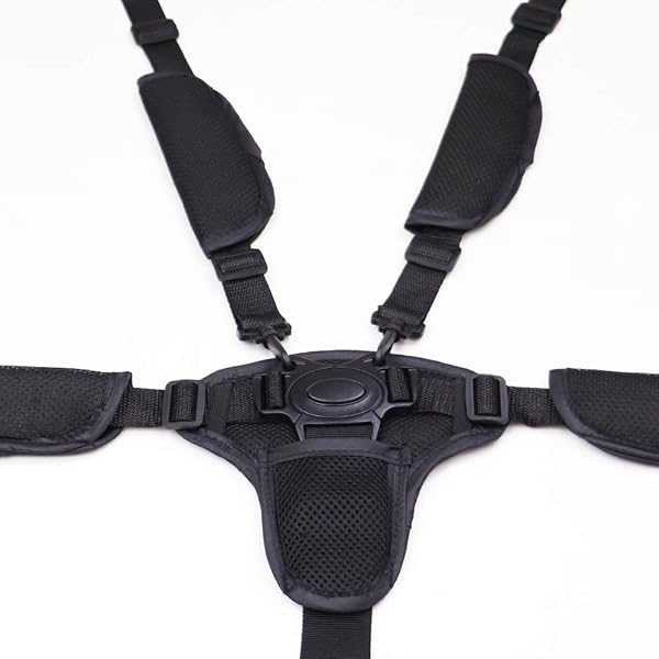 Sangle Harnais 5 Points Pour Poussette/Chaise Haute - Boucles Plastique 25mm | Sécurité Bébé