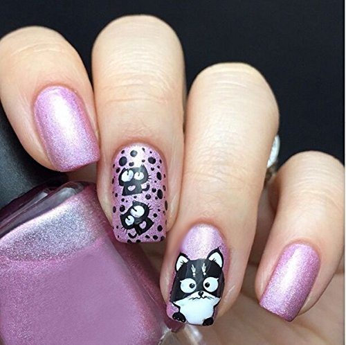Born Pretty Nail Art Stamp Platte Nagel Schablone 5,5cm BP59 - 4