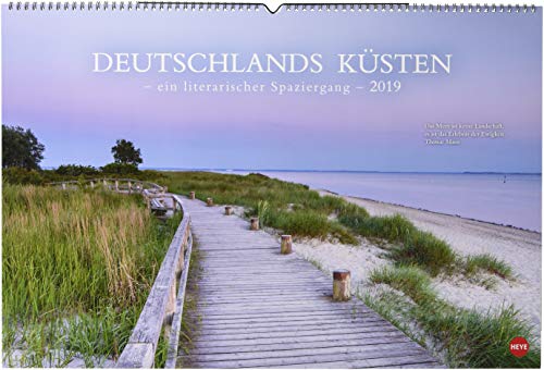 Preisvergleich Produktbild Deutschlands Küsten - Ein literarischer Spaziergang - Kalender 2019