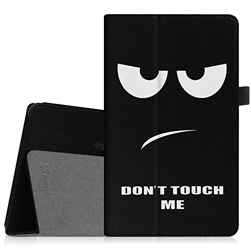 Fintie Microsoft Surface Pro 4 / Surface Pro 2017 Hülle Case - Hochwertige Kunstleder Slim Fit Stand Tasche Schutzhülle Etui Cover mit Stylus-Halterung für Microsoft Surface Pro 4 / Surface Pro 2017 (12,3 Zoll) Tablet-PC, Don't Touch