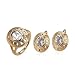 Produktbild Joyafina Damen-Set bestehend aus Ohrringe und Ring Gold Gelb mit Diamanten Staubschutzstecker