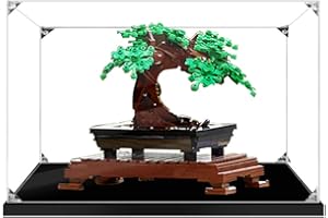 ZHLY Vitrine Schaukasten Für Lego 10281 Bonsai Baum Display Case Acryl Schaukasten für Lego 10281 (Nicht Enthalten Lego Modell) (2MM)