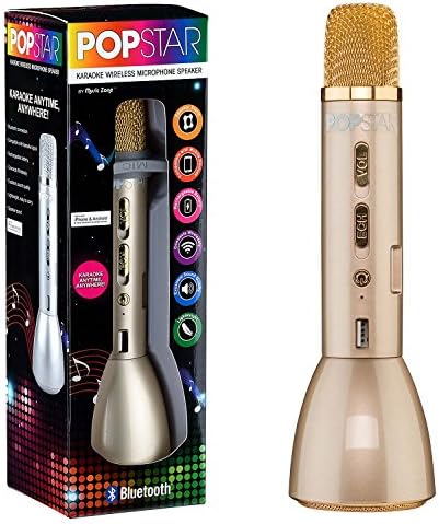 Popstar Bluetooth Karaoke Microphone Speaker Wireless Children’s Singing Mic