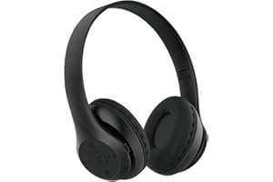 WGO Bluetooth Headphones Over-Ear,Foldable Wireless and Wired Stereo Headset Micro SD/TF, FM for Cell Phone,PC,Soft Earmuffs &Light Weight for Travel/Office/Cellphone/PC