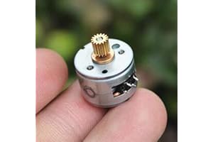 Q-BAIHE Moteur Pas à Pas à Deux Fils Miniature à 10 Fils de 15mm Moteur Pas à Pas à Petit Moteur à 2 Fils et à 4 Fils