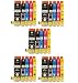 Produktbild Prestige Cartridge Epson 26XL 25-er Pack Druckerpatronen für Expression Premium XP-510, XP-520, XP-600, XP-605, XP-610, XP-615, XP-620, XP-625, XP-700, XP-710, XP-800, schwarz / photoschwarz / cyan / magenta / gelb