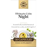 Solgar Ultimate Calm Night | Relaxation and Mental Wellness | 30 Compr. | Plant-based formula &middot; Helps achieve a peaceful and