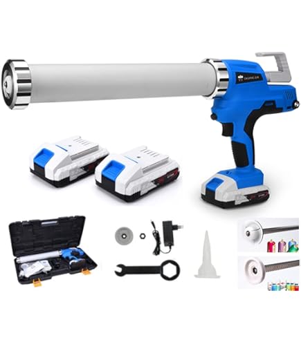 ONEVAN Akku-Kartuschenpresse Für 18V Makita - 6-Gang, Bis 600ml, Mit Düsen-Set