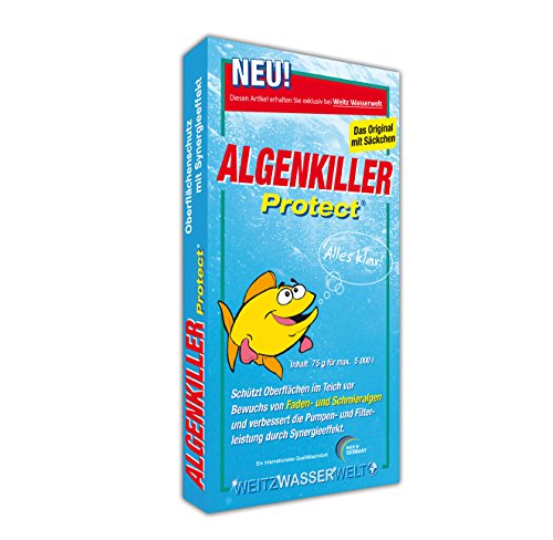 ALGENKILLER Protect® 75 g für 5.000 Liter • Wasserpflege für Gartenteiche und Schwimmteiche