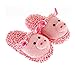 Produktbild Aroma Home Shoes Damen Pig Fuzzy Friends Slipper Pantoffeln, Pink (Pink), Medium