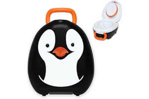 My Carry Potty - Pot de Voyage Penguin, Meilleur Siège de Toilette Portable pour les Tout-Petits et les Enfants à Emporter Partout