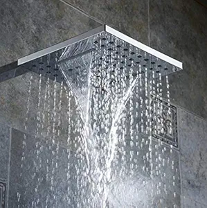 TOSCH Stainless Steel Square Overhead Premium Shower (Water Fall Shower 6 Inch)