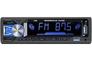 Car Radio Bluetooth Hands-free, Rimoody Car Radio Car Stereo Single Din 1 DIN Digital Bluetooth FM Audio Music Stereo Mp3 Player USB/SD/AUX-IN In-Dash Unit Remote Control