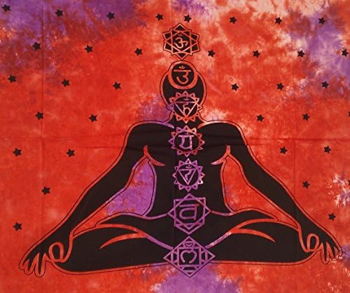 Indian Poster Meditation Cotton Tapestry Seven Chakra Buddha Posters Popular Poster Size Love Yoga Mat Beach Throw Towel Bohemian Latest Design Wall Hanging Tapestries By RoomyDeal (RDP000065)