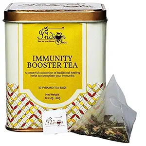 The Indian Chai - Immunity Booster Tea 30 Pyramid Tea Bags for Best Defence Against Cold, Cough & Stress, Great for Families, Mothers and Kids