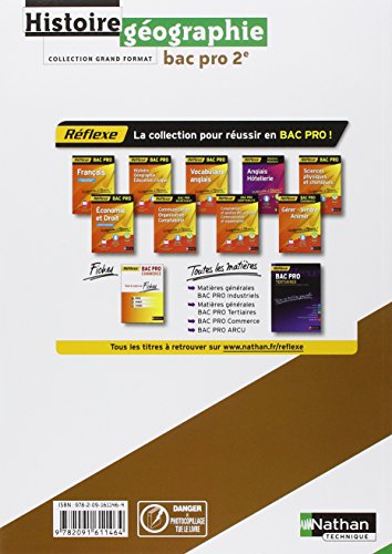Book's Cover of Histoire - Géographie 2e Bac Pro