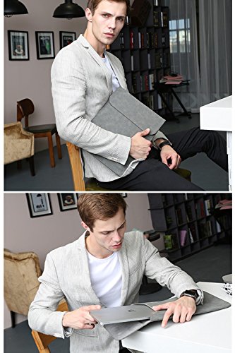 HYZUO Wildledern 13-13 3 Zoll Wasserdicht H  lle Notebook Tasche Laptoptasche f  r 13 3  Macbook Air Pro Retina 12 9 Zoll iPad Pro Hp Spectre x360 13 