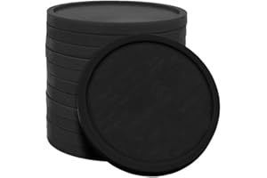 CombiCraft Kunststoff Wertmarken oder Pfandmarken Schwarz - Packung mit 100 Stück - 29mm Durchmesser - Ideal für Gastronomie, Events und Firmenkatinen