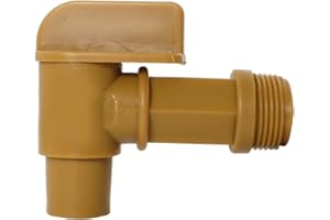 R&C COMPONENTS LTD Plastic Barrel - Drum Tap 3/4" BSP External Thread Suitable for Acids and Alkalines For Use with Horizontal Drums/Barrels