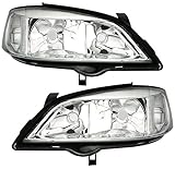Scheinwerfer Set, geeignet für Opel Astra G, Mod. Bj. 3/98-5/04 (alle mit Halogen, nicht für Xenon)