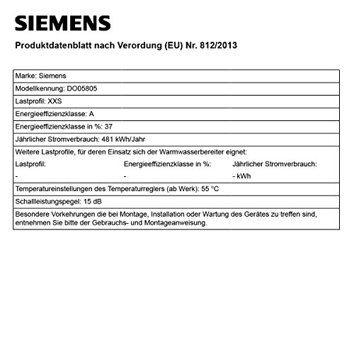 Siemens DO05805 Kleinspeicher 5 L Übertisch - 3