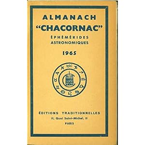 Almanach Chacornac éphémérides astronomique 1965