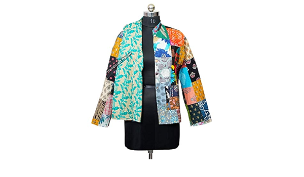long patchwork jacket