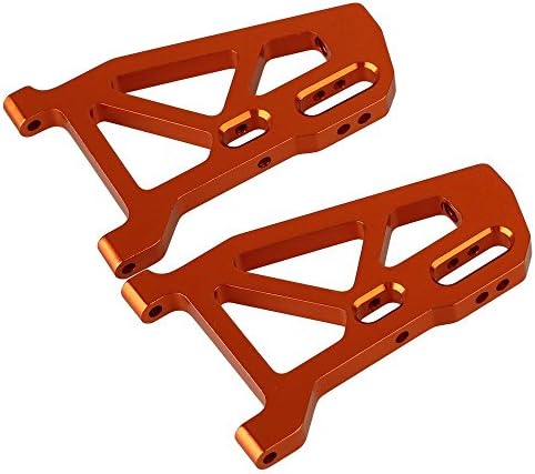 Yiguo 2pcs Aluminium Alloy 513007 Front Lower Suspension Arm for FS RC 1:10 Big Castor Truck Car Upgrade Orange