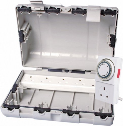 Noma @ WOWOOO PowerStation 2 IP64 - Scatola Impermeabile per Illuminazione Natalizia, con Cavo e Timer, PN2