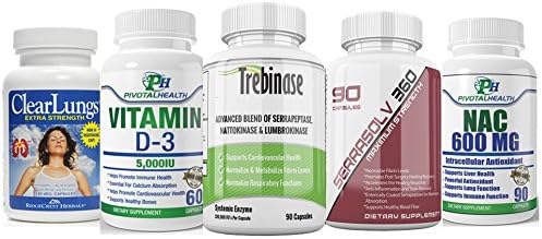 Lung Health and Lung Fibrosis Package #5 - Dissolve Scar Tissue in the Lungs