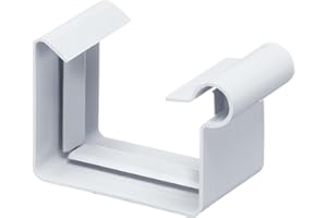 INEFA Rinnenverbinder Kastenrinne, PVC NW68 / 68mm Weiß Verbinder für Dachrinne Kunststoff, Dachrinnenzubehör, Made in Germany