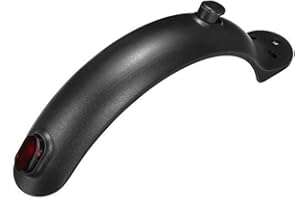 ZWHEEL Guardabarros Trasero Universal para Patinete Eléctrico Xiaomi M365/Pro con Luz de Freno y Tornillos de Instalación, Accesorio de Repuesto Pieza de Reparación de Electrico Scooter (Negro)