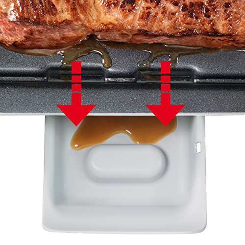 Tefal CB658B Tischgrill Saveur mit Thermospot, große Grillfläche, 2400 W, schwarz / hellgrau - 6