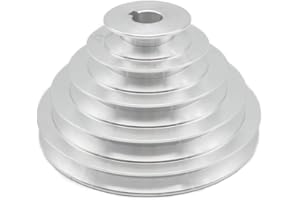 MBLUE Puleggia per cinghia a forma di V di tipo A a 5 gole, diametro esterno 55-150 mm (diametro del foro 14 mm-28 mm) (19 mm)