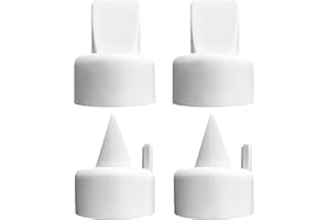MILKFLOW 4 Count Duckbill Valves for Spectra S1 S2 9 Plus Synergy Gold & Medela Pumps, Replacement Duckbill Valve Parts with Same Suction as Original (4 Pack)