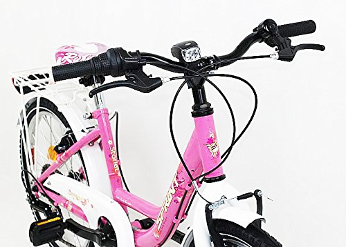 20 Zoll Kinderfahrrad Cityfahrrad Mädchenfahrrad Kinder City Fahrrad Citybike Starlet Pinkweiss - 7