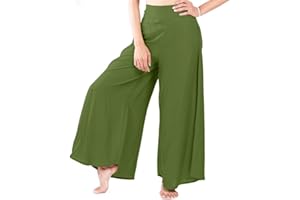 Lofbaz Mujer Pierna Ancha Palazzo Pantalones Yoga Hippie Harén fluir