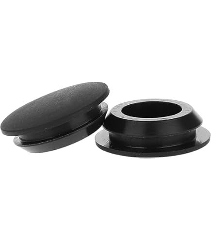 5 Stuks Siliconen Rubber Gat Plug Zwart 10mm Diameter Ronde