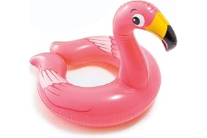Warenhandel König Wasser Schwimmring Schwimmreifen Schwimmhilfe Spielzeug zum Baden Plantschen SpielenTier Kopf Verschiedene Motive (Flamingo)