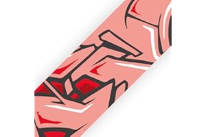 SuperDuperDecor - Graffiti Style - Bedroom Wall Border - Eco Friendly 1.3m Self Adhesive Strips - Red